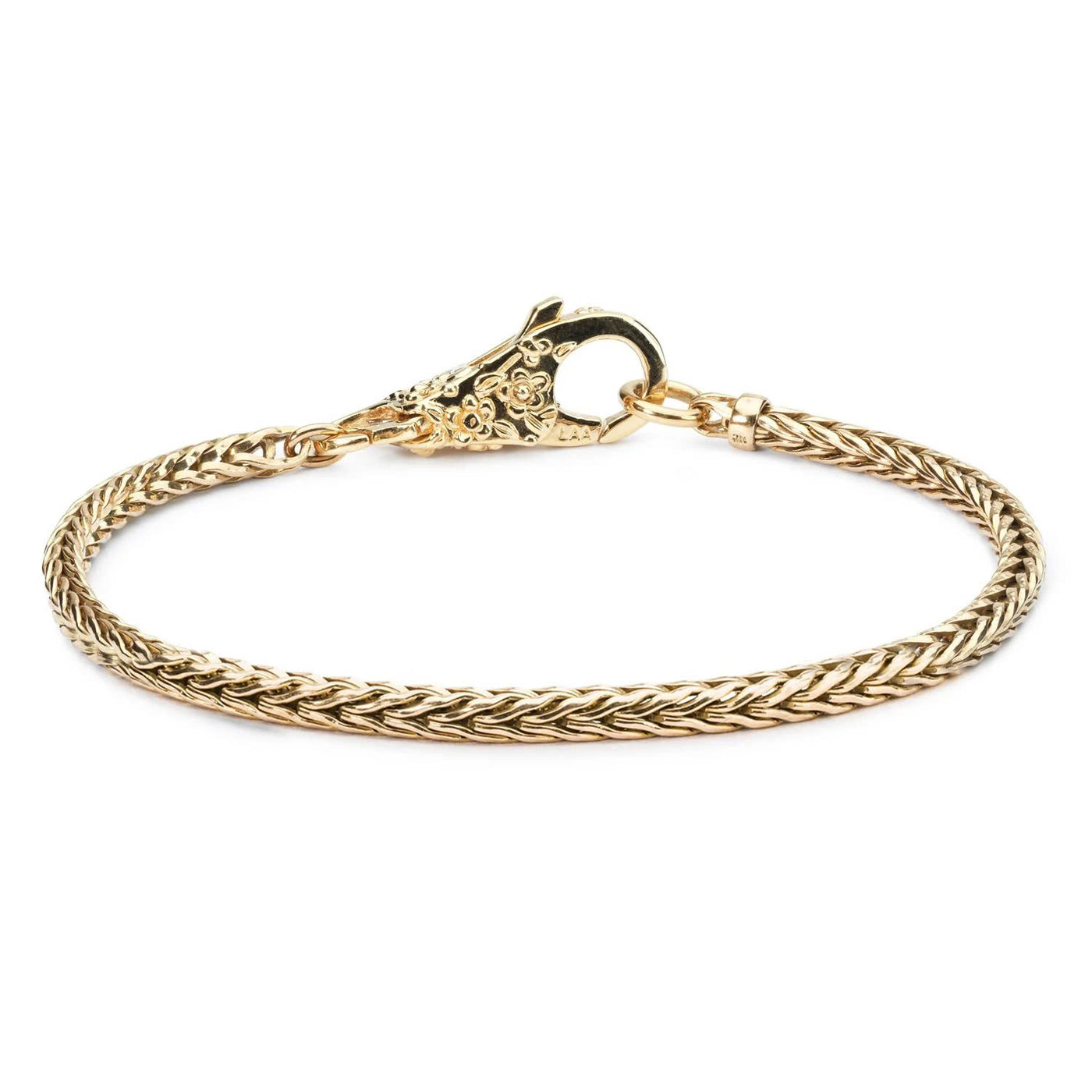 Gold 14k Bracelet with Lace Lock