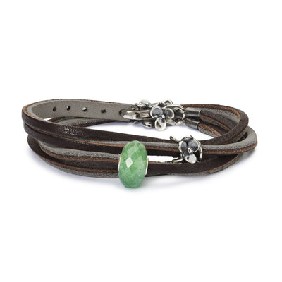 Leather Bracelet Brown/Silver