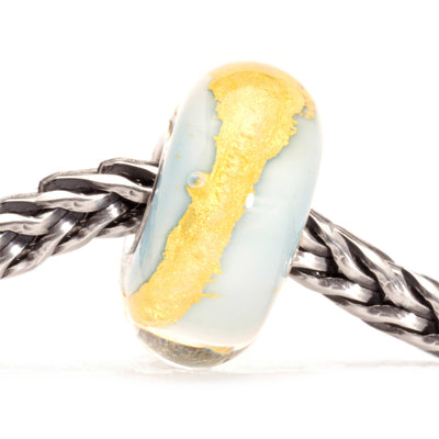 Light Blue Gold Bead